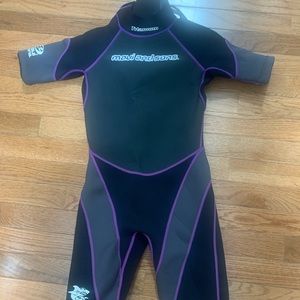 Maui and sons wetsuit - titanium, kids size 12